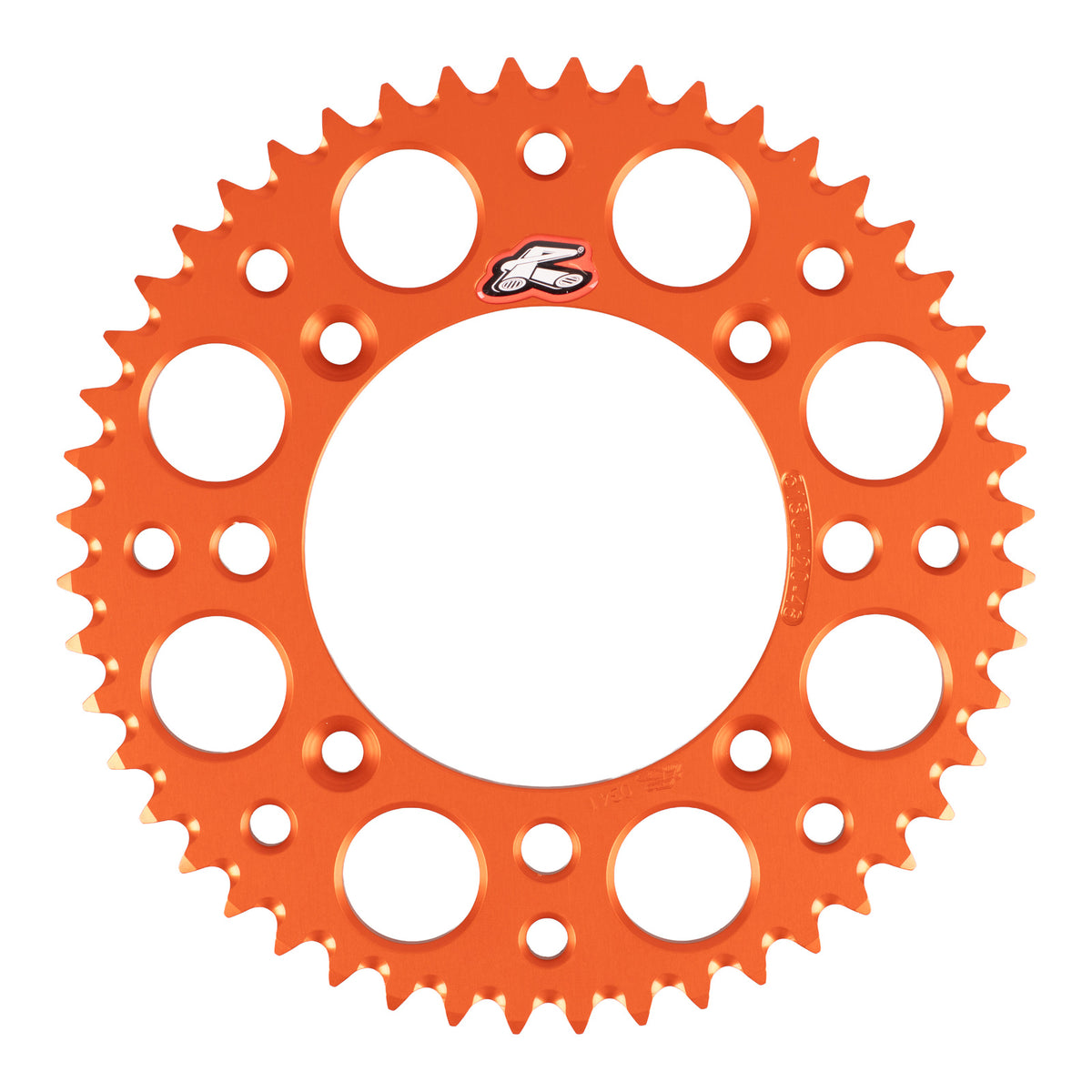 Renthal Rear Sprocket 48T Alloy 7075-T6 Grooved - Orange (KTM, Husqvarna)