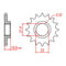 RK 577 Steel Front Sprocket #520