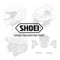 Shoei GT-Air Lower Air Intake - Light Silver