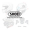 Shoei Neotec 2 Micro Ratchet Rubber Cover 2 - Sold Each