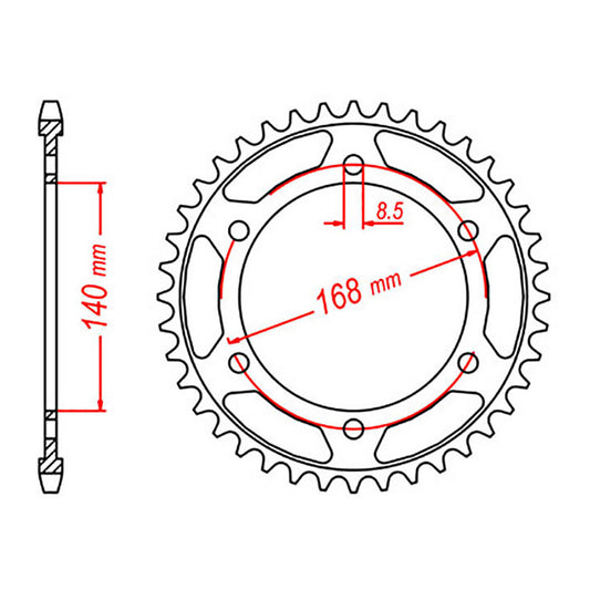Sprocket Kit BMW F650GS '08-'12 - 525XRE 17/42