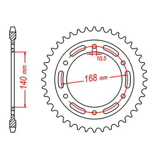 SPKT KIT BMW F800GS Adventure 13-18 - 525XRE 16/42 10.5mm