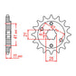 Sprocket Kit Honda VT250 - 520H 14/45