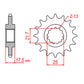 Sprocket Kit Honda VFR400 (NC30) - GB525XRE 15/40