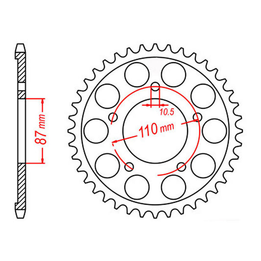 Sprocket Kit Suzuki GSF650 / GSF650S Bandit '07-'09 - 525XRE 15/48