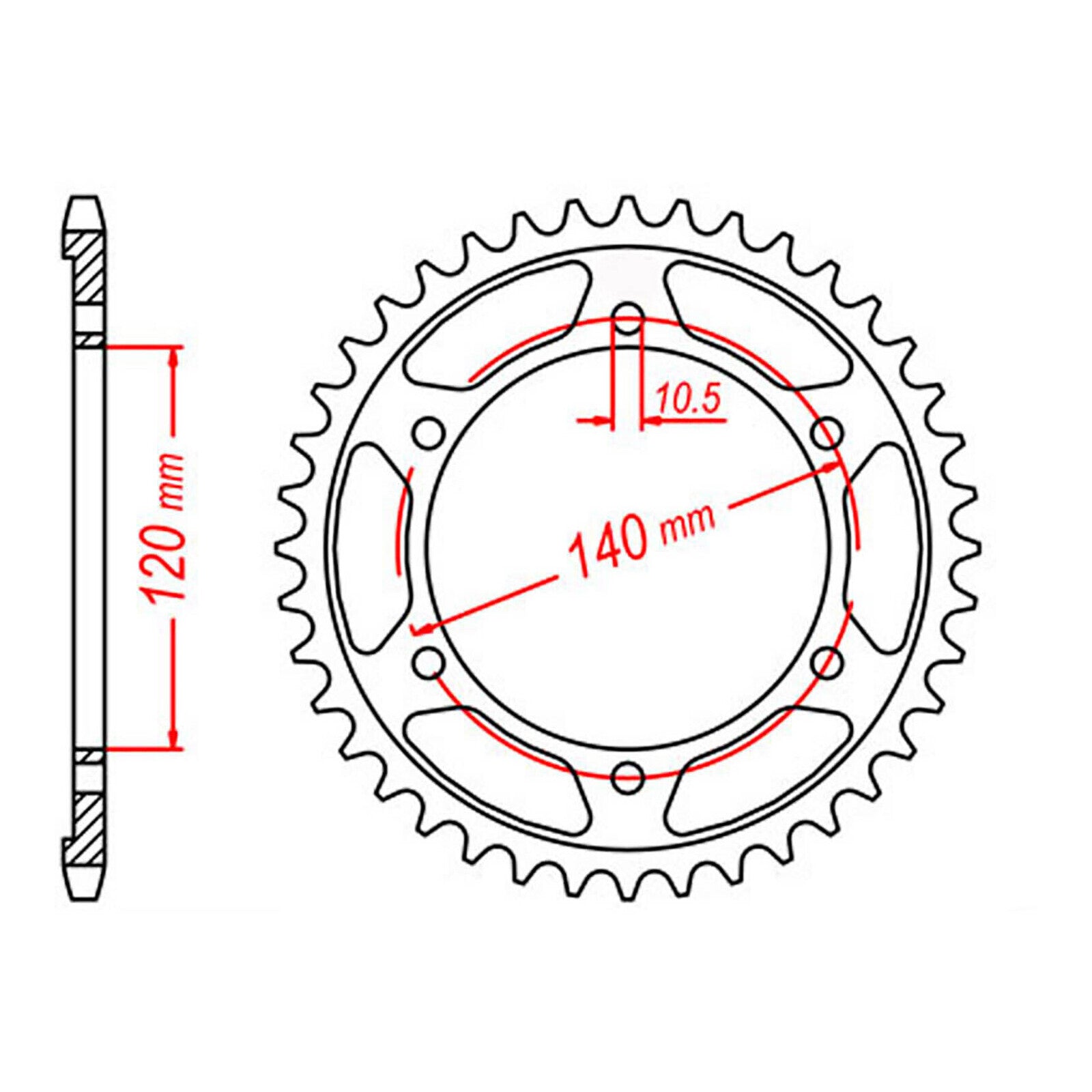 Sprocket Kit Suzuki GSXR750 '96-'97 Gold - GB530XRE 15/43