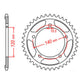 Sprocket Kit Suzuki DL1000 V-Strom '14-'20 (econo) - 525XRE 17/42