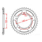 Sprocket Kit Suzuki GSXR1000 (K7-K8) Gold (recom) - GB530ZXW 17/43