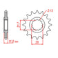Sprocket Kit Yamaha YZF750 '93-'98 Gold - GB530XRE 16/39