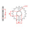 MTX 517 Steel Front Sprocket #530
