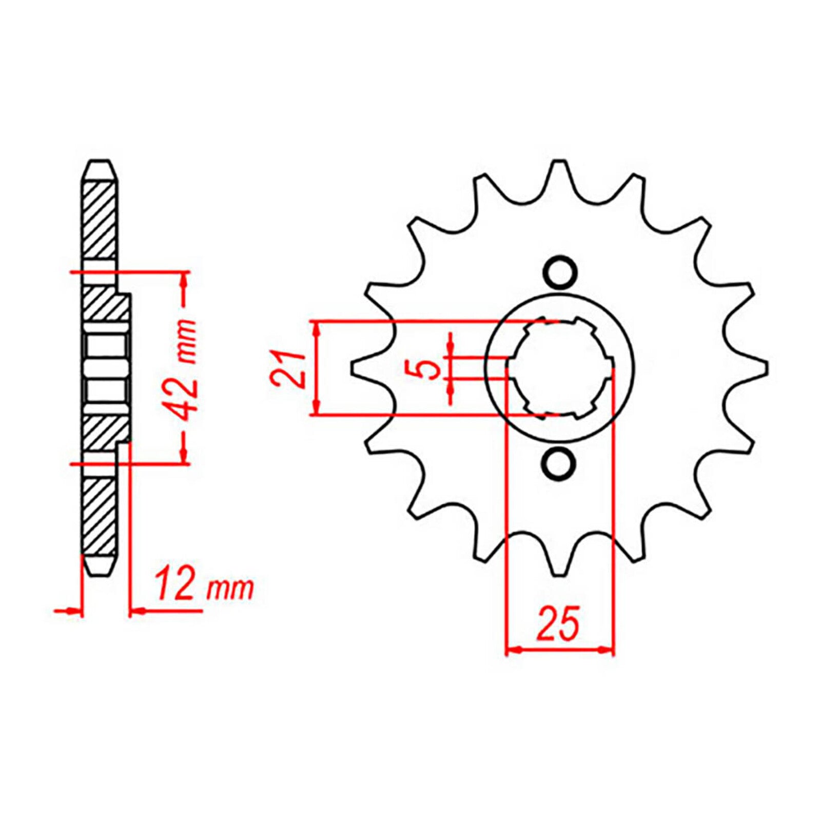 MTX 571 Steel Front Sprocket #530