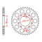 MTX 1332 Steel Rear Sprocket #525