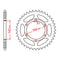 MTX 1068 Steel Rear Sprocket #520