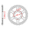 MTX 488 Steel Rear Sprocket #530