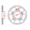 MTX 701 Steel Rear Sprocket #520