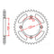 MTX 798 Steel Rear Sprocket #428