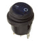 WHITES 12V ROCKER SWITCH ON-OFF BLU WATERPROOF ROUND