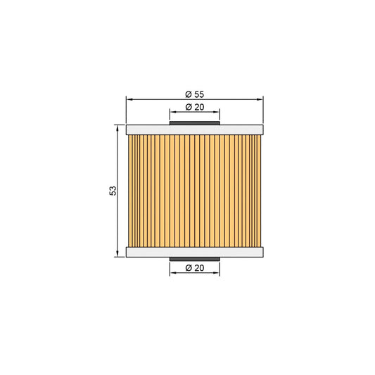 Twin Air Oil Filter Kawasaki Z / KL / KLF / KZ / KLT 200 / 220 / 250 / 600 / 650