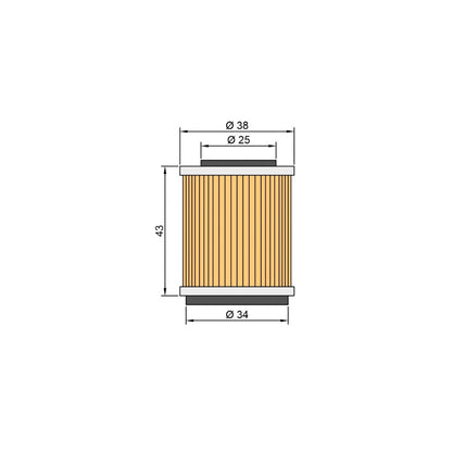 Twin Air Oil Filter Yamaha TTR / YFM / YTM / TW / XT