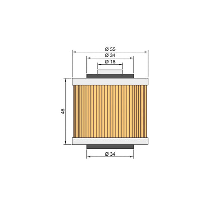 Twin Air Oil Filter Yamaha XV / XVS / TT / XT / FZR/ YFM600/700