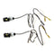 WHITES NUMBER PLATE LED BOLT LIGHT 13.5X12.8 BLK (Pair)