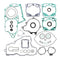 Vertex Complete Gasket Set with Oil Seals KTM
