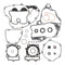 Vertex Complete Gasket Set with Oil Seals Suzuki