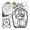 Vertex Complete Gasket Set with Oil Seals Yamaha
