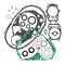Complete Gasket Set with Oil Seals 811932