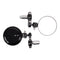 Whites Handlebar Bar End Mirrors Pair - Hinged - Black