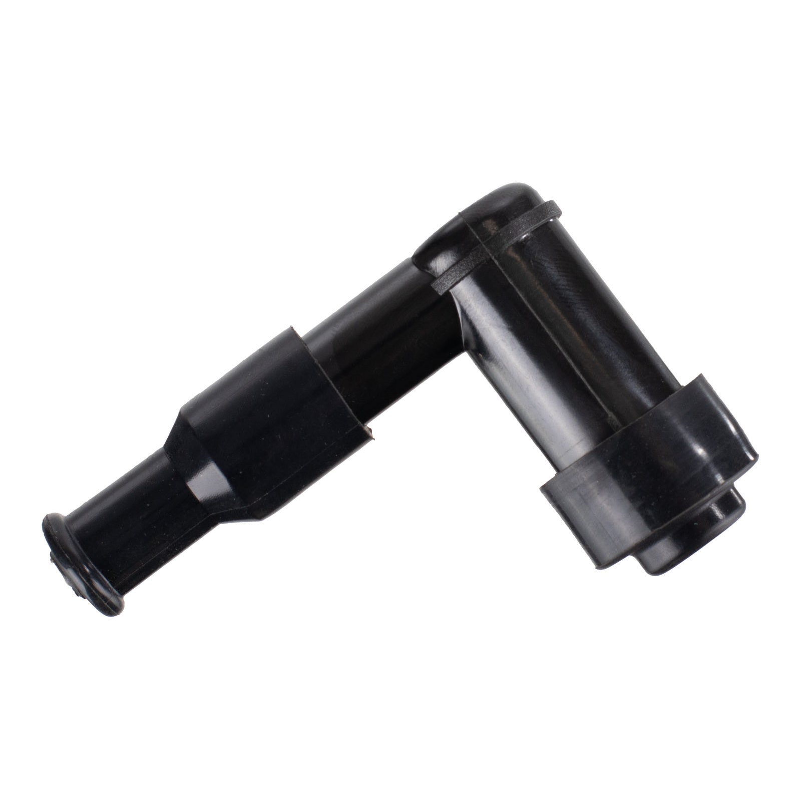 Whites Spark Plug Cap (Replaces LB05F) Right Angle - Black