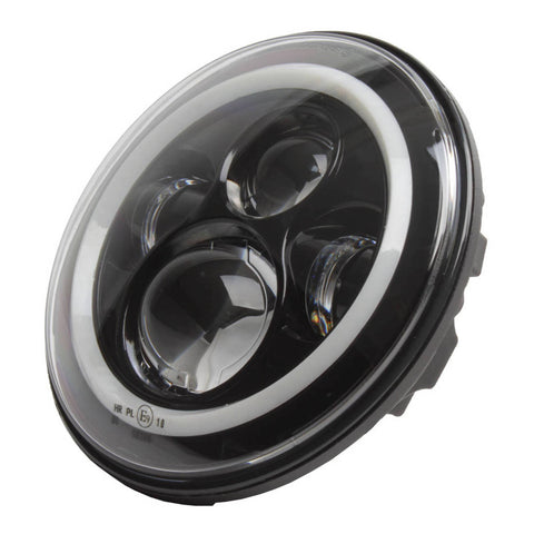 Whites LED Headlight Insert 7 with H4 Plug , E-mark