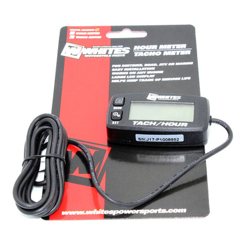 WHITES HOUR TACHO METER - BLK