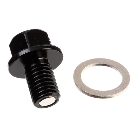Whites Magnetic Sump Plug M10 x 15 x 1.5 - Black