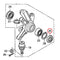 Whites Dust Seal - Honda Front Knuckle Seal - 40 x 58 x 7