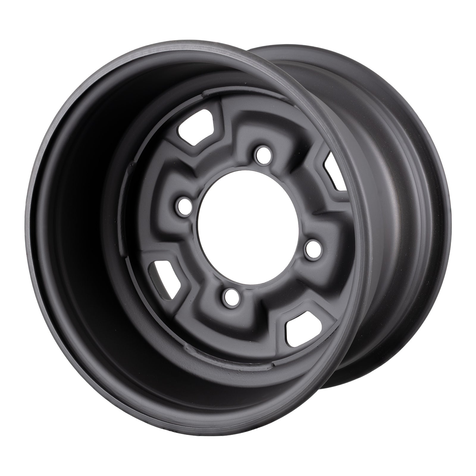 Whites ATV/UTV Steel Rim 12x7 Can-Am Front & Rear 4/137 +12.7 - Black