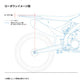 Zeta Rear Suspension Lowering Kit KYB/WP 46F 40mm - Hard Blue