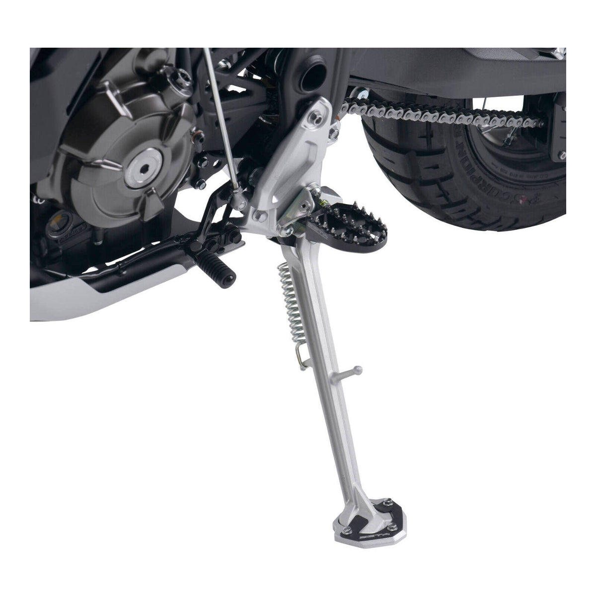 Zeta Side Stand Extender Black/Silver Yamaha Tenere 700 '20-