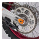 Zeta Rear Axle Block KTM SX/SXF- '12, 85SX,EXC Orange