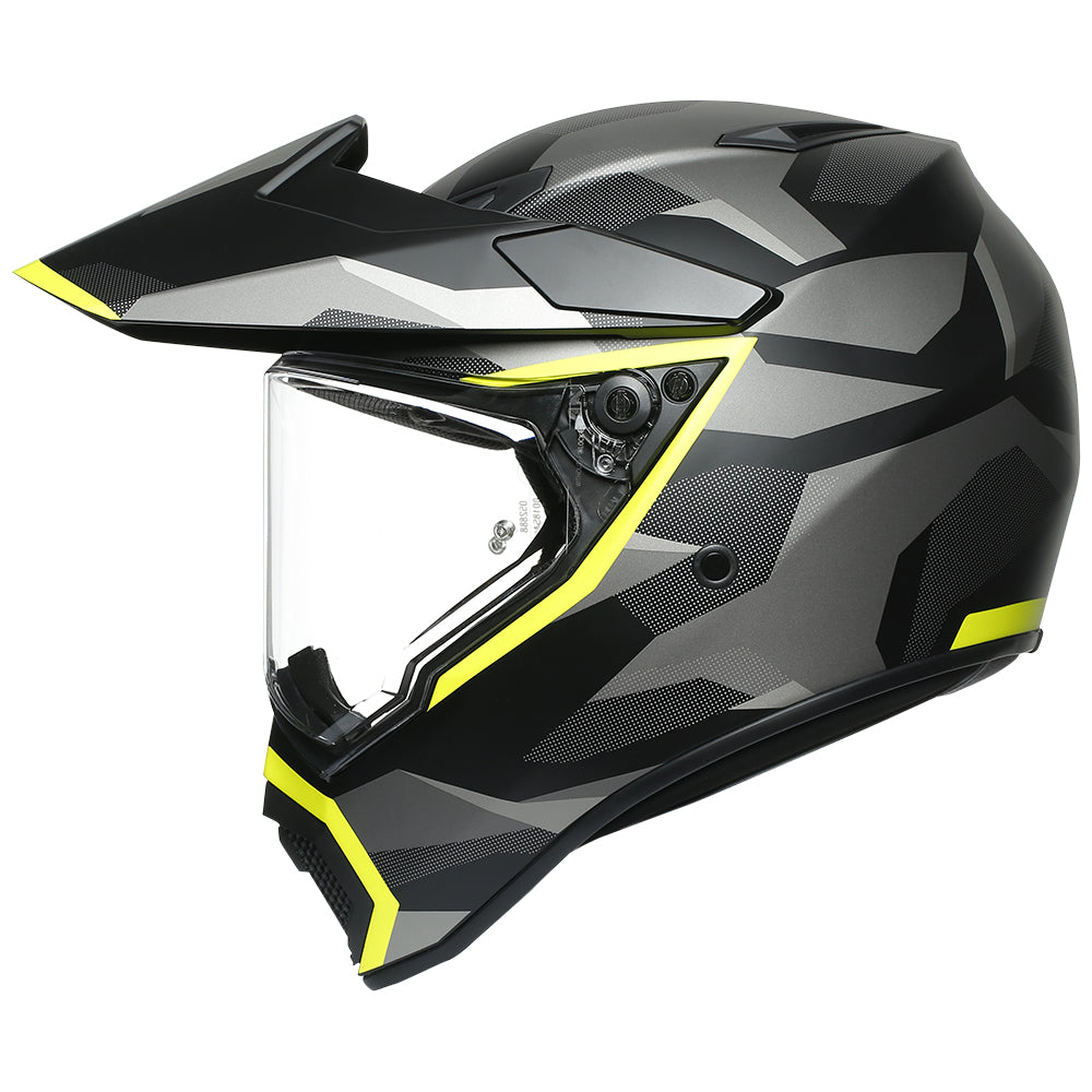 AGV AX9 [SIBERIA MATT BLACK/YELLOW FLURO]