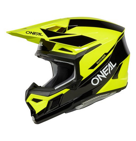 O'Neal 2025 3SRS RACE Helmet - Black/Neon Yellow