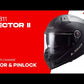 LS2 FF811 Vector II Carbon Savage Helmet - White / Red / Grey