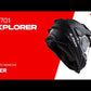 LS2 MX701 Explorer Carbon Solid - Gloss Carbon